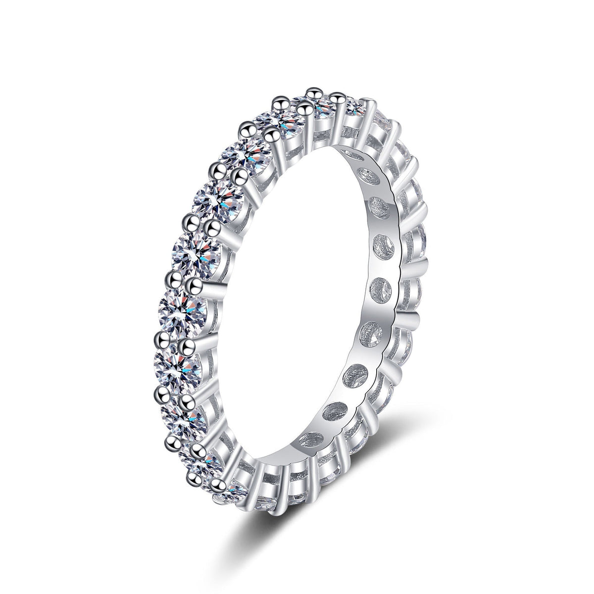[Royal&Vicky]LUXURIOUS 2.2 CARAT FULL ETERNITY MOISSANITE RING