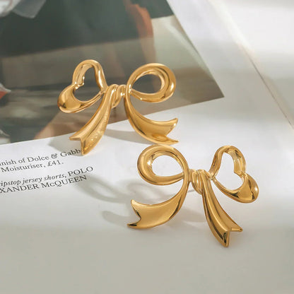 [Royal&Vicky]Carissa Gold Fliege Ohrringe
