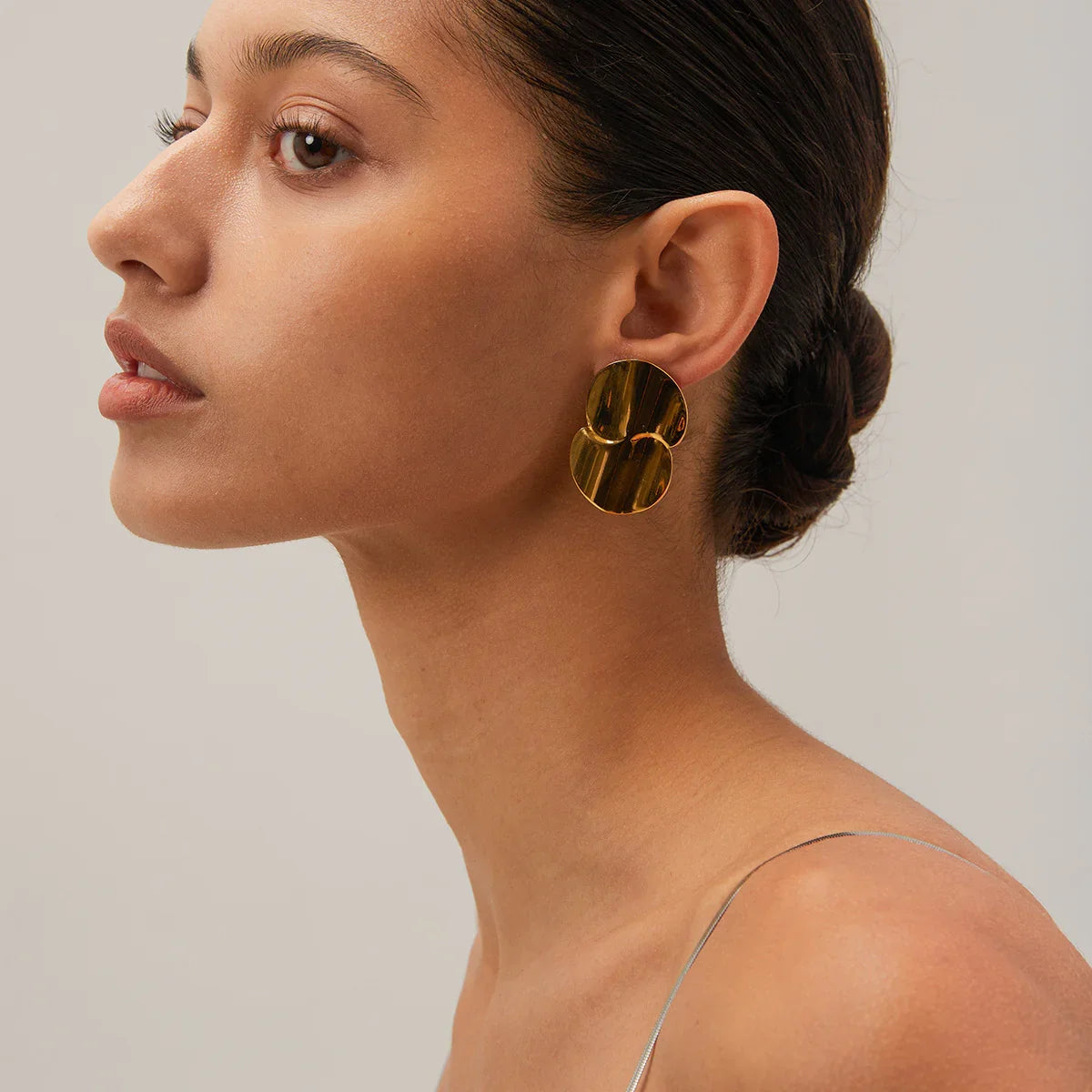 [Royal&Vicky]Mireille Gold Earrings