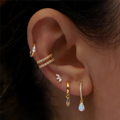[Royal&Vicky]Trio Flat Back Diamant-Stecker