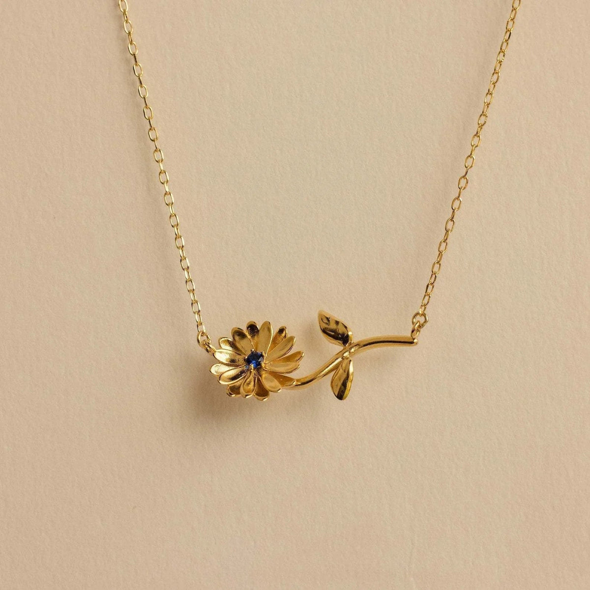 [Royal&Vicky]Maribelle Birth Flower Gold Necklace