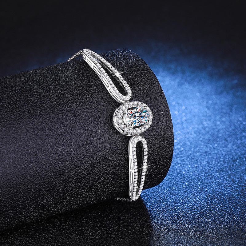 [Royal&Vicky]"PIGEON'S EGG" TEARDROP MOISSANITE BRACELET