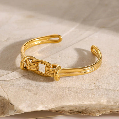 [Royal&Vicky]Luce Gold Knot Armreif