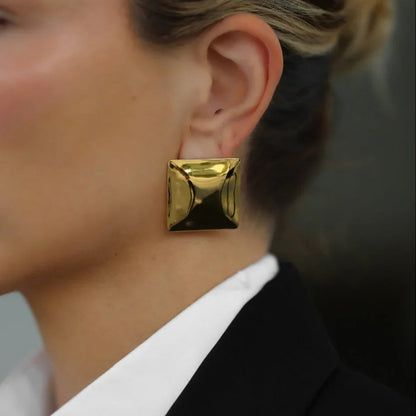 [Royal&Vicky]Fischer Chunky Pillow Earrings
