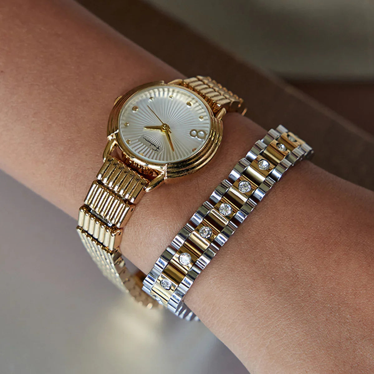 [Royal&Vicky]Gold-Uhrenarmband-Armband