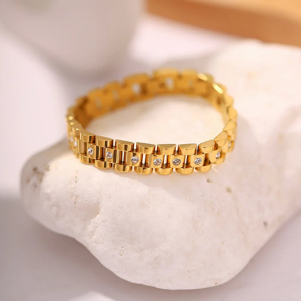 [Royal&Vicky]Gold-Uhrenarmband-Armband