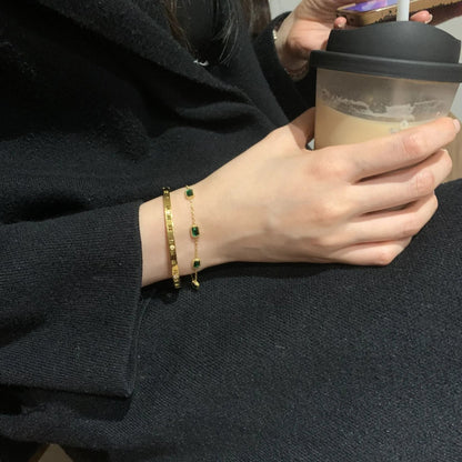 [Royal&Vicky]Erin grünes Armband