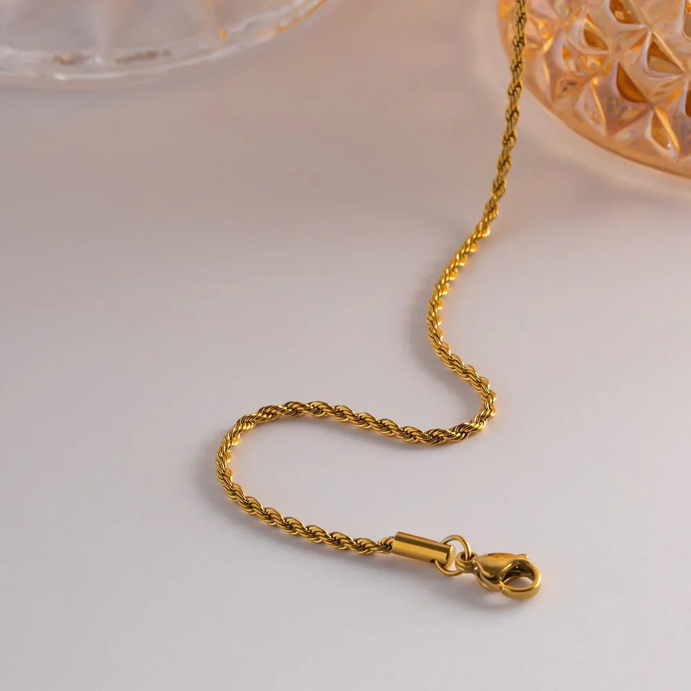[Royal&Vicky]Calle Seilketten-Halskette in Gold
