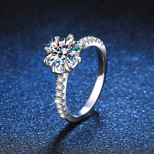 [Royal&Vicky]BOLD TIGER CLAW MOISSANITE ENGAGEMENT RING