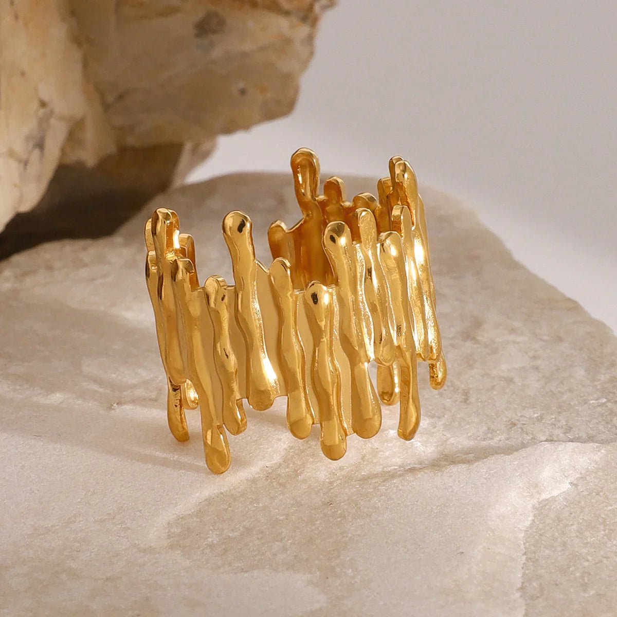 [Royal&Vicky]Zoella Abstract Gold Ring
