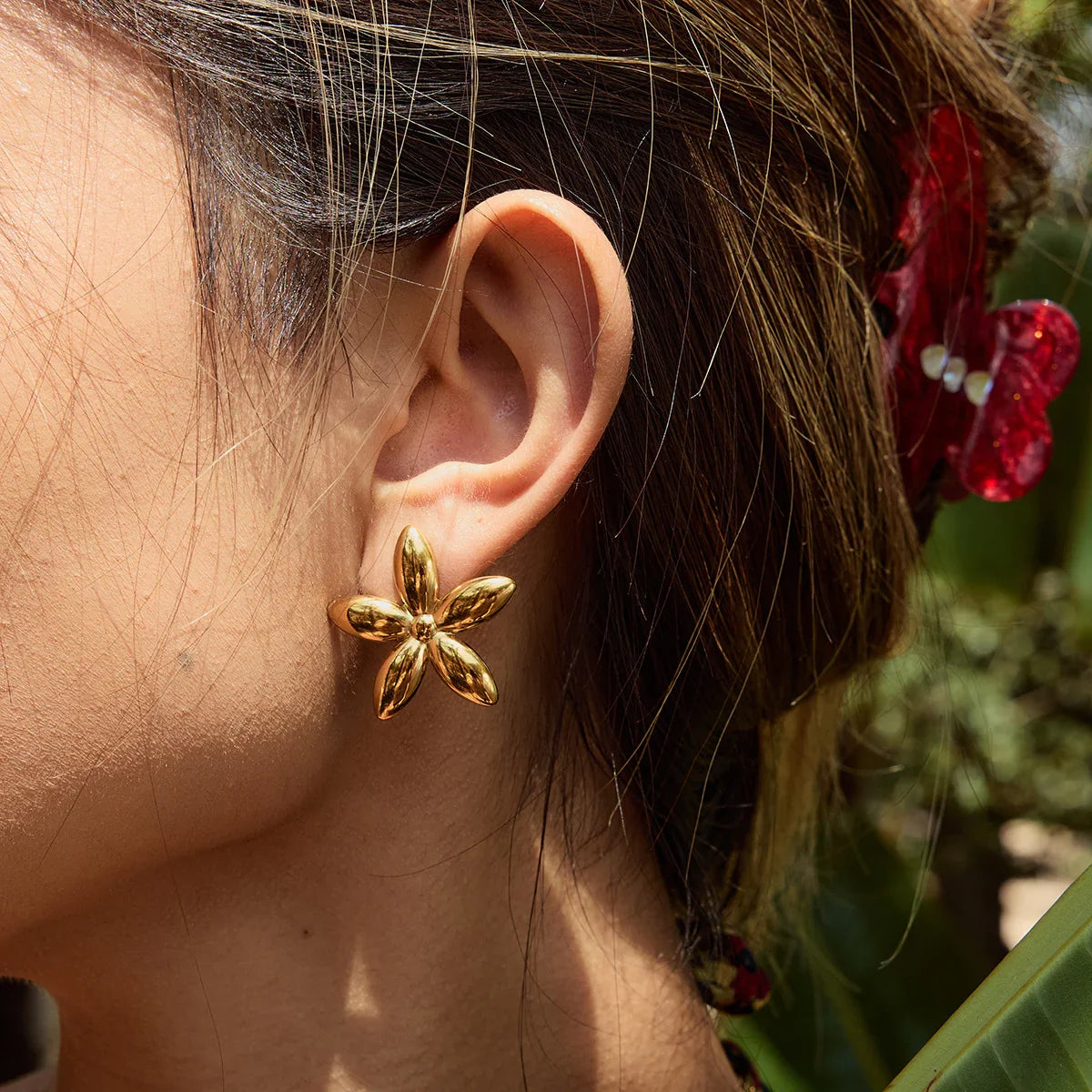 [Royal&Vicky]Monica Florale Goldohrringe