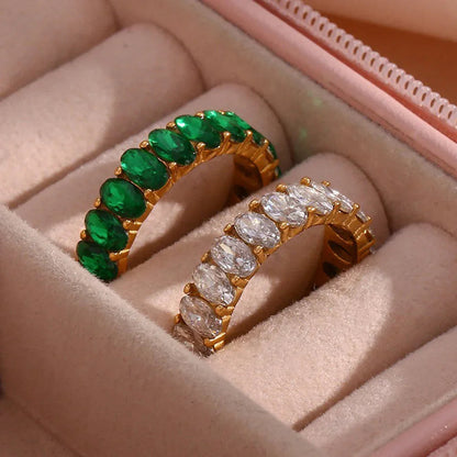 [Royal&Vicky]Antoinette Diamond Simulant Goldring