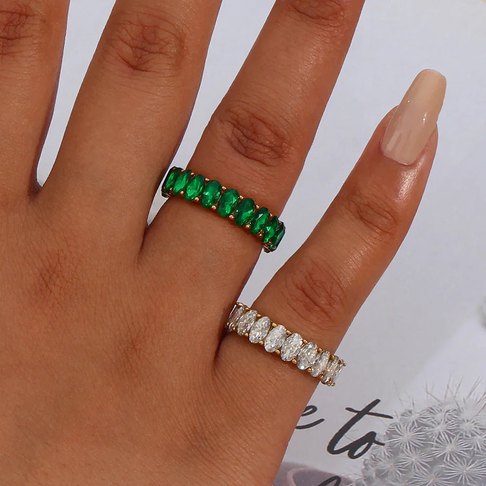 [Royal&Vicky]Antoinette Diamond Simulant Goldring