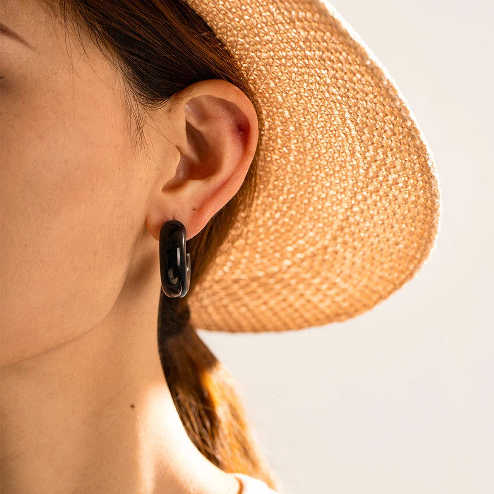 {"[Royal&Vicky]Natalia Chunky Gold Hoops"}