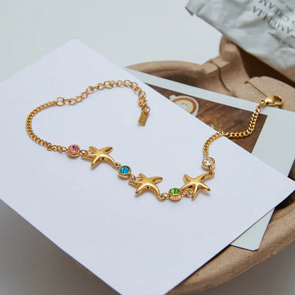 [Royal&Vicky]Kristine Golden Starfish Bracelet