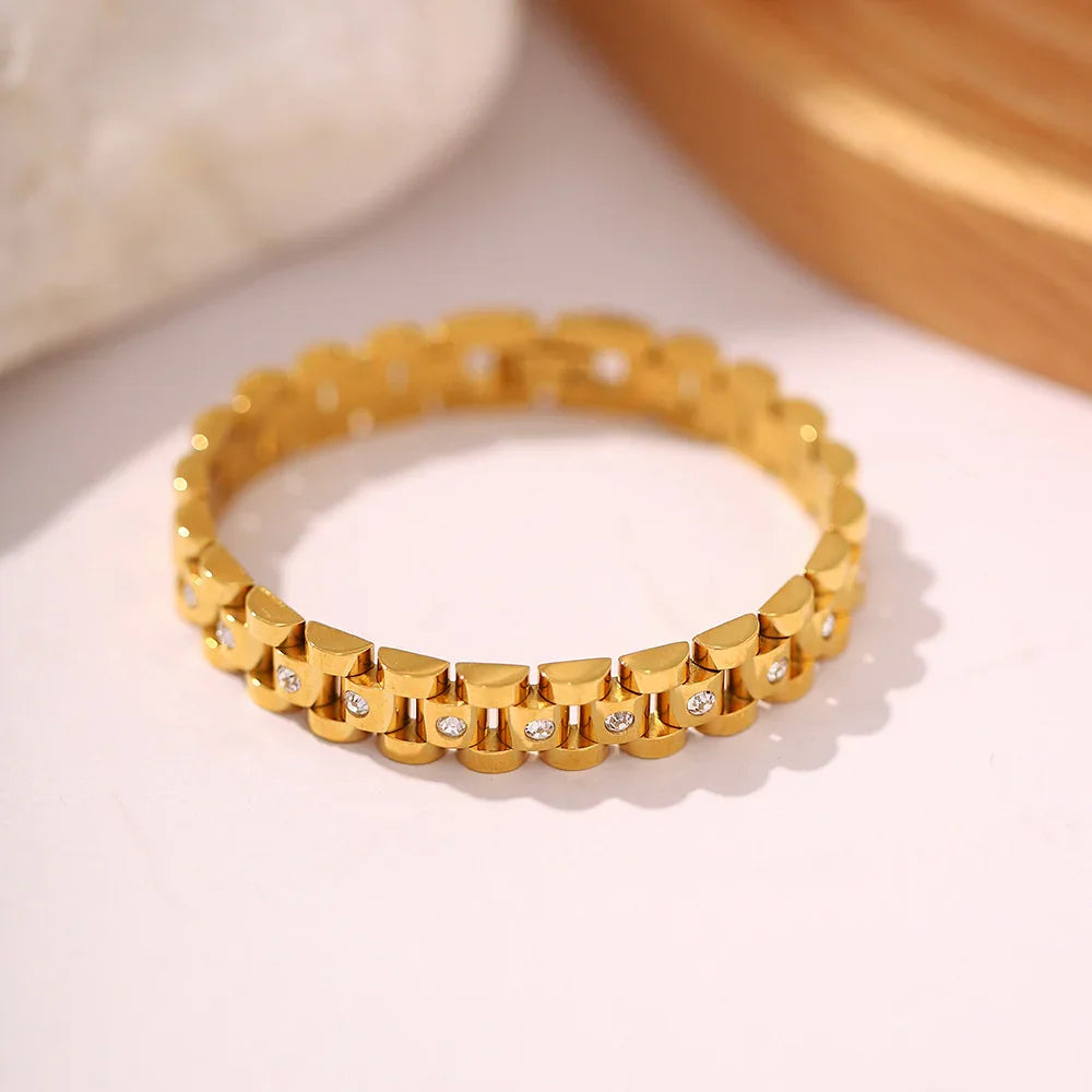 [Royal&Vicky]Gold-Uhrenarmband-Armband