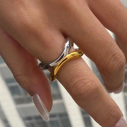 [Royal&Vicky]Deanna Gold Verflochtener Ring