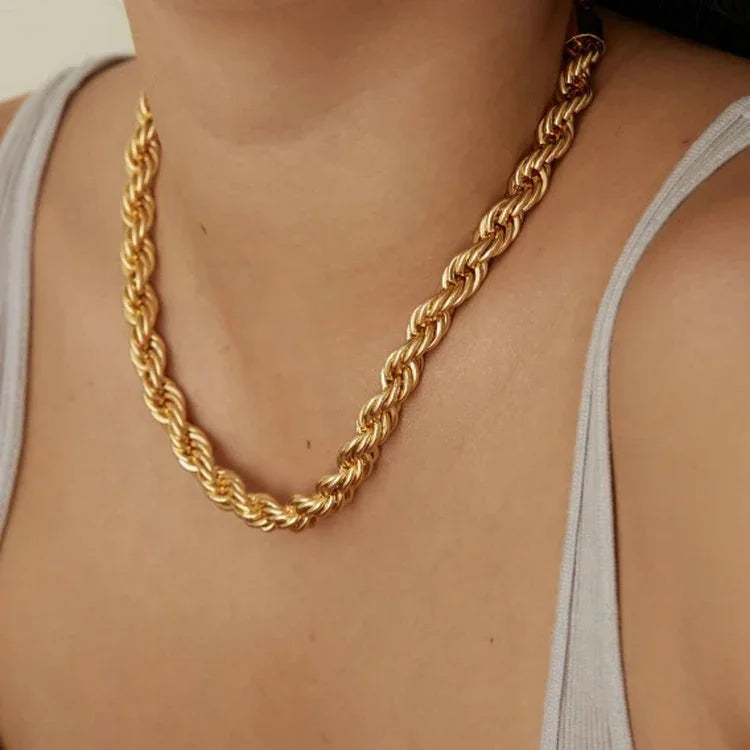 [Royal&Vicky]Mila Golden Twist Halskette