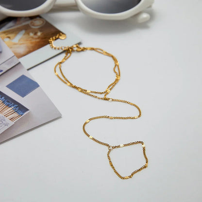 [Royal&Vicky]Mimi Golden Hand Chain
