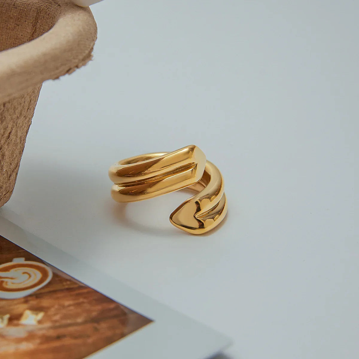 [Royal&Vicky]Tara Herz-Drehring aus Gold