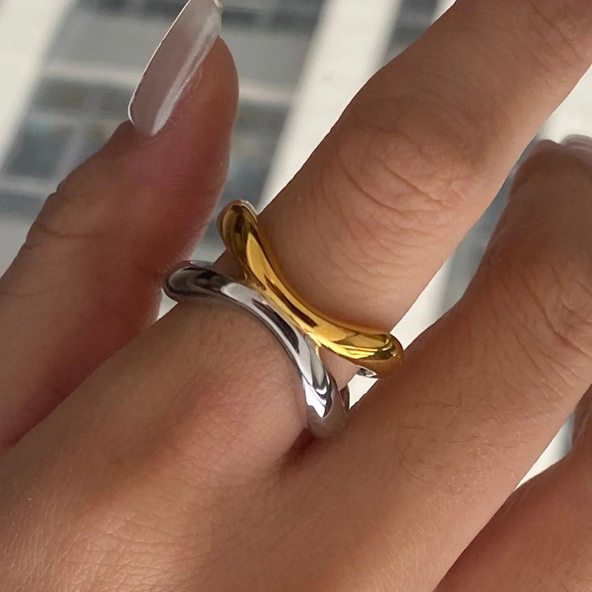 [Royal&Vicky]Deanna Gold Verflochtener Ring