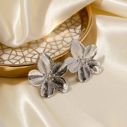 [Royal&Vicky]Allysa Blumen-Ohrringe in Gold