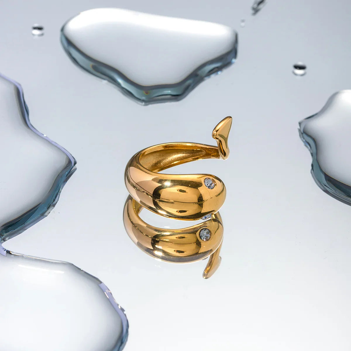 [Royal&Vicky]Etta Gold Serpent Ring