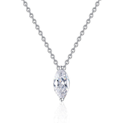 [Royal&Vicky]SOPHISTICATED MARQUISE-CUT MOISSANITE PENDANT NECKLACE