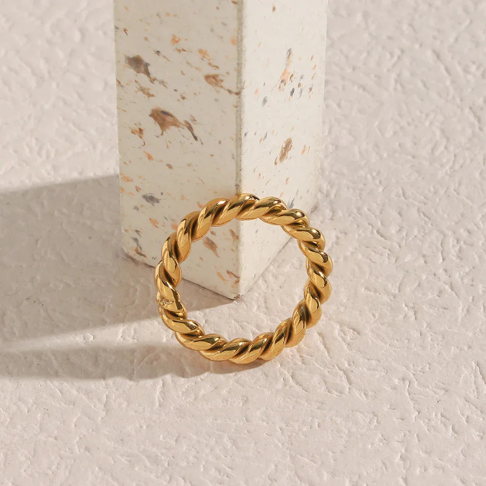 [Royal&Vicky]Melody Gold Twist Ring