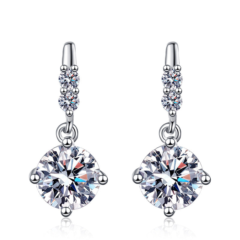 [Royal&Vicky]DYNAMIC TASSEL MOISSANITE DROP EARRINGS