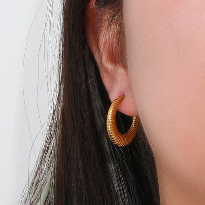 [Royal&Vicky]Bailey Hoop Earrings
