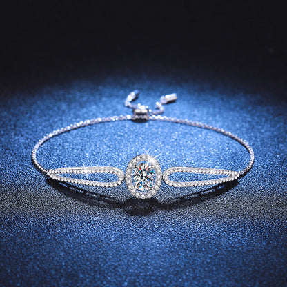 [Royal&Vicky]"PIGEON'S EGG" TEARDROP MOISSANITE BRACELET