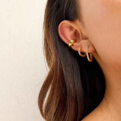 [Royal&Vicky]Krisha Contemporary Hoop Set