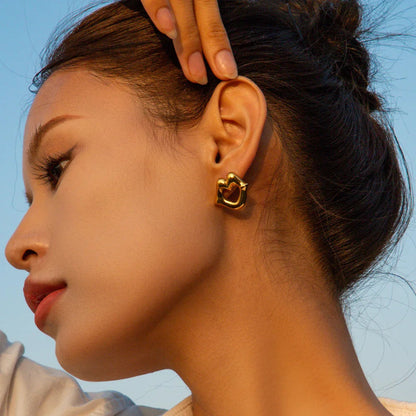 [Royal&Vicky]Odessa Gold Earrings
