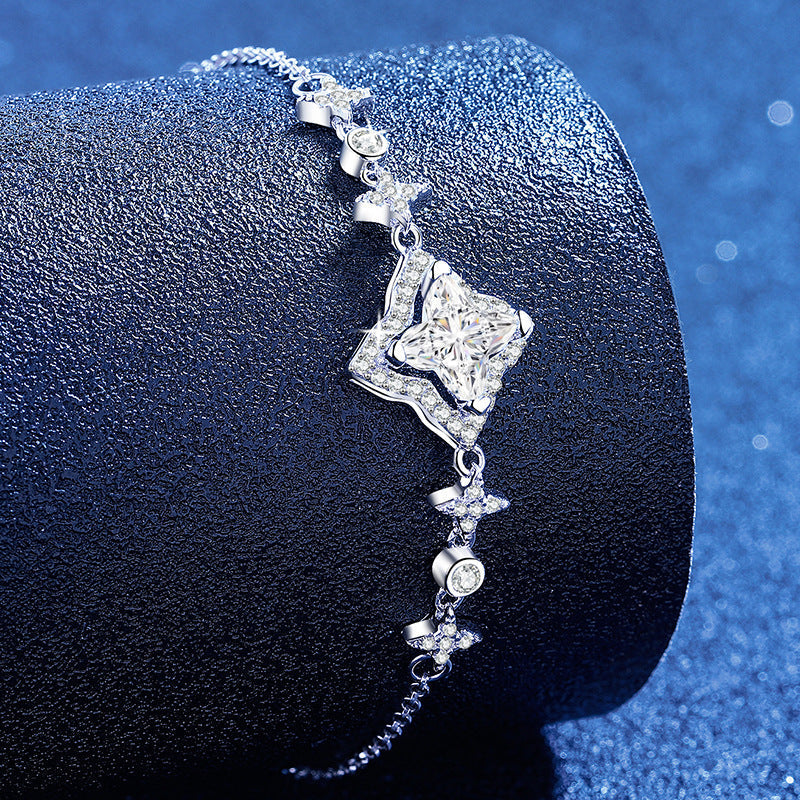 [Royal&Vicky]MARQUISE-CLOVER MOISSANITE BRACELET