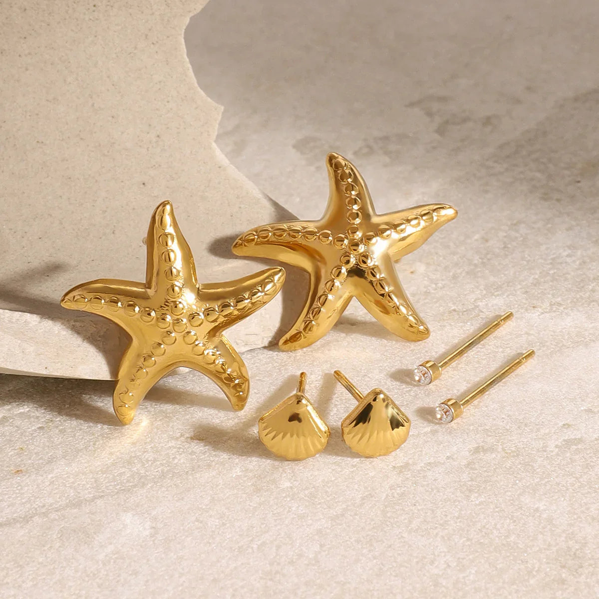 [Royal&Vicky]Arielle Ocean-Inspired Earring Bundle