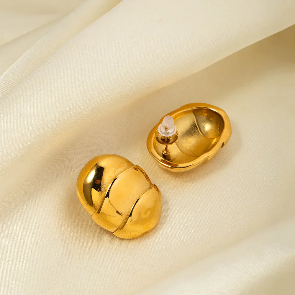 [Royal&Vicky]Willa Gold Earrings