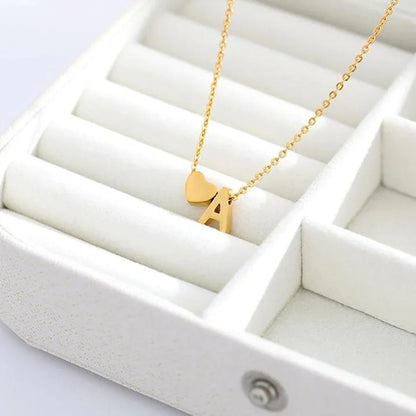 [Royal&Vicky]Ria Initial Letter Gold Necklace
