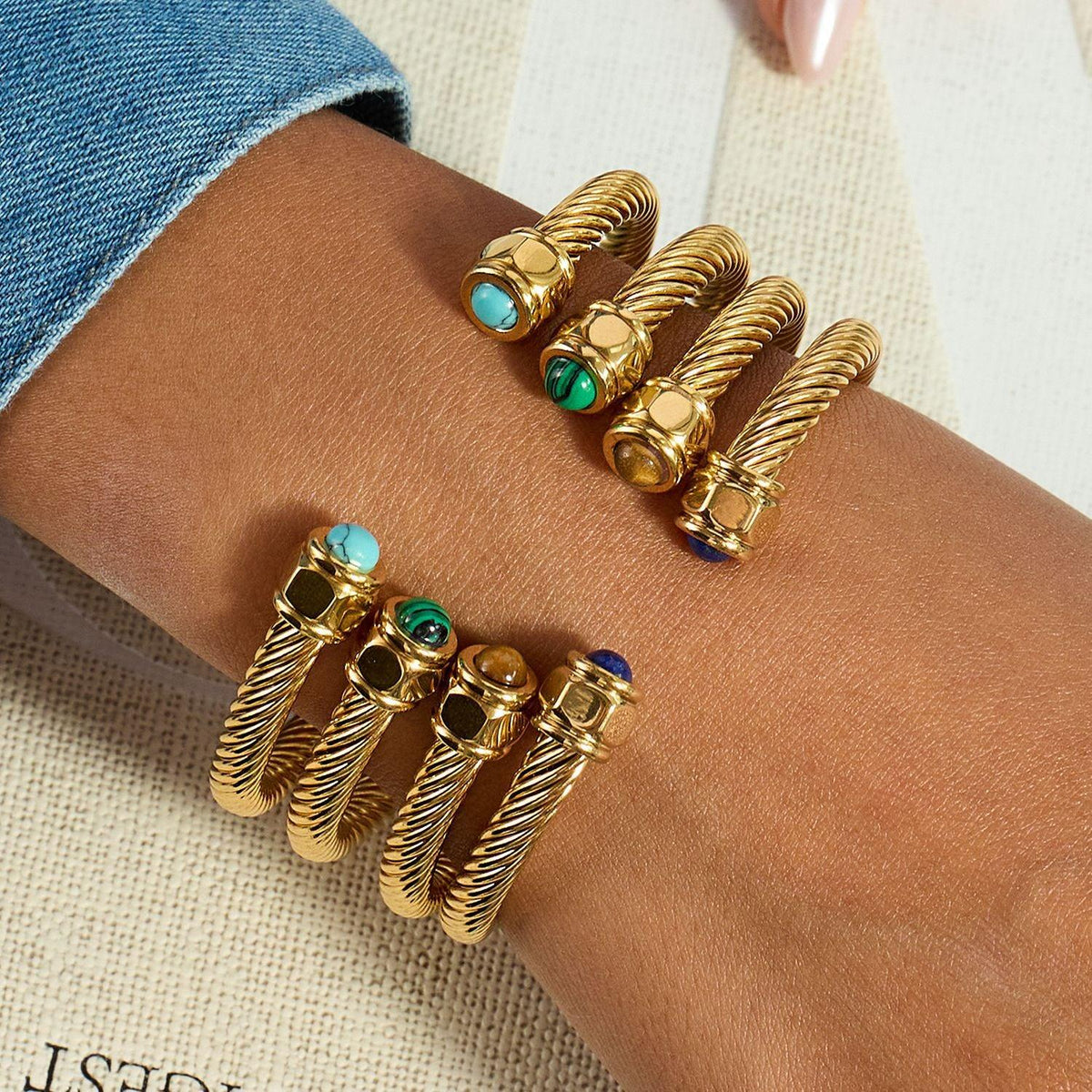 [Royal&Vicky]Thea Gold Bracelet