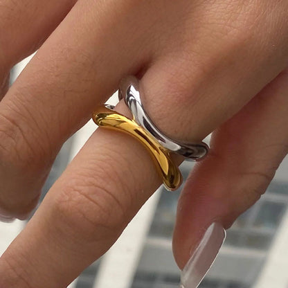 [Royal&Vicky]Deanna Gold Verflochtener Ring