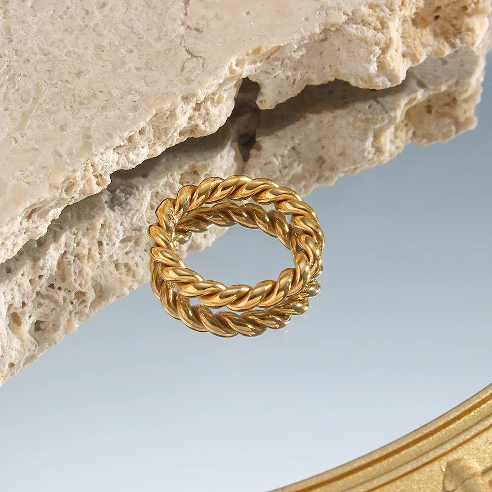 [Royal&Vicky]Melody Gold Twist Ring