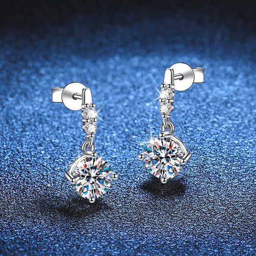 [Royal&Vicky]DYNAMIC TASSEL MOISSANITE DROP EARRINGS