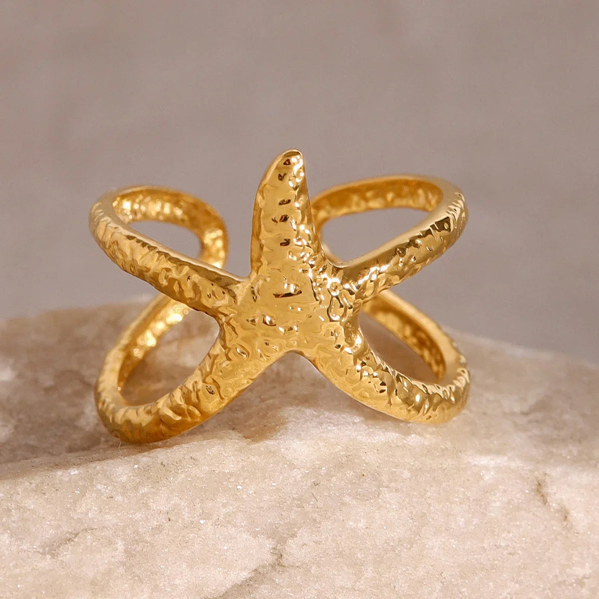 [Royal&Vicky]Aurelie Gold Seestern-Ring
