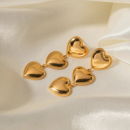 [Royal&Vicky]Aimee Gold-Herzohrringe