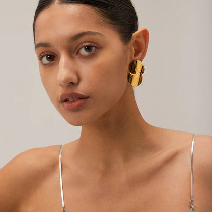 [Royal&Vicky]Mireille Gold Earrings