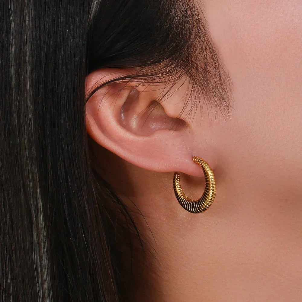 [Royal&Vicky]Bailey Hoop Earrings