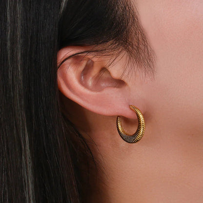 [Royal&Vicky]Bailey Hoop Earrings