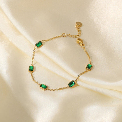 [Royal&Vicky]Erin grünes Armband