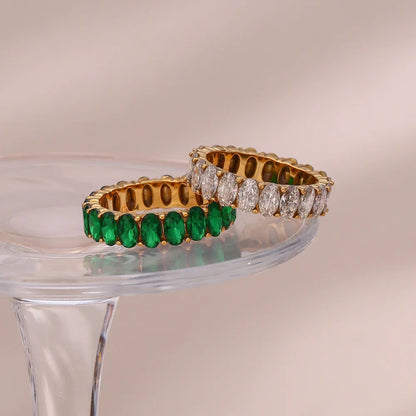 [Royal&Vicky]Antoinette Diamond Simulant Goldring