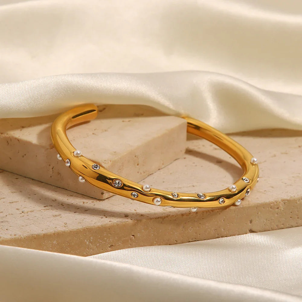 [Royal&Vicky]Corisande Gold Bangle